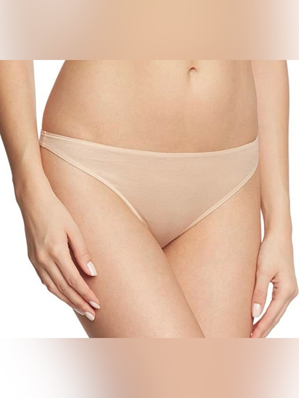 Hanro Ultralight Thong Cotton Panties - Bundle of Three Beige and Black
